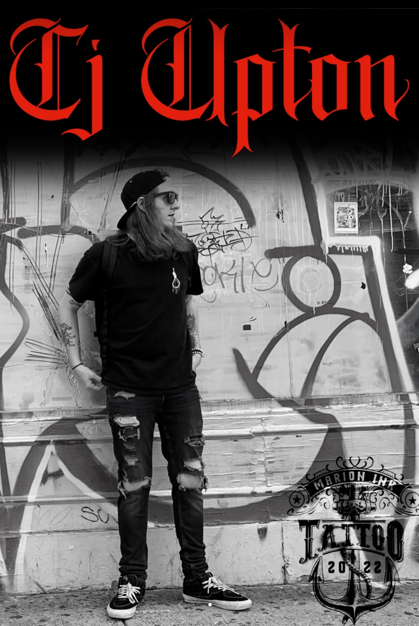CJ Upton, tattoo artist at Marion Ink